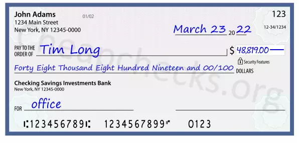 memo line written on a check