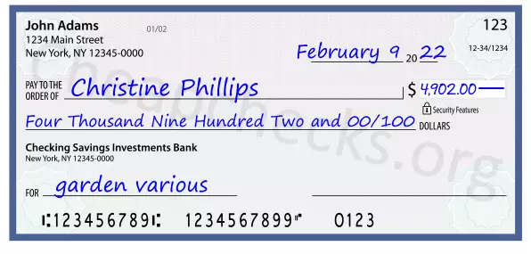 memo line written on a check