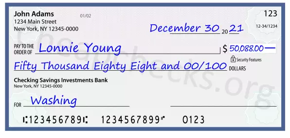 memo line written on a check