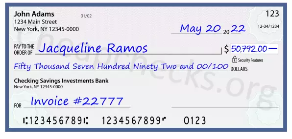 memo line written on a check