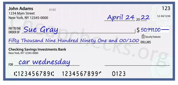 memo line written on a check