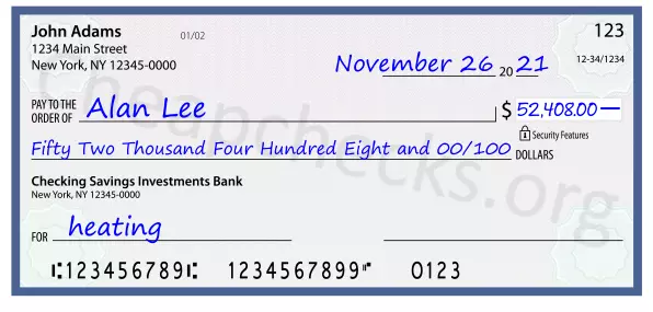 memo line written on a check