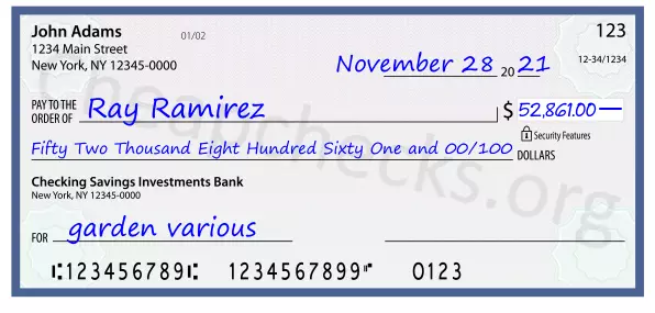 memo line written on a check