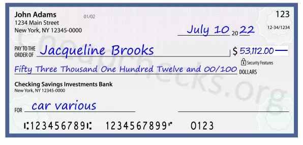 memo line written on a check