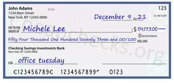 memo line written on a check