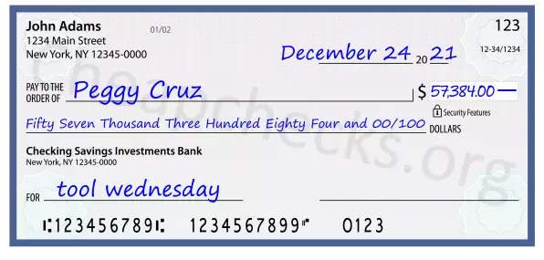 memo line written on a check