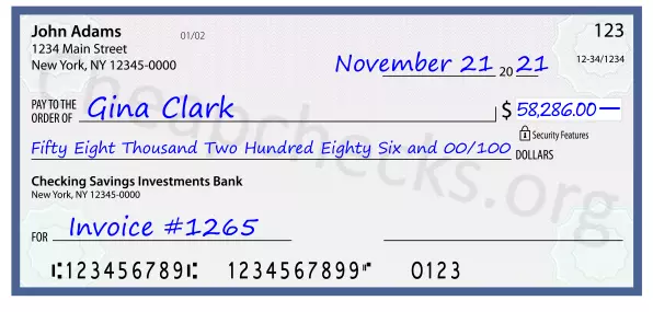 memo line written on a check