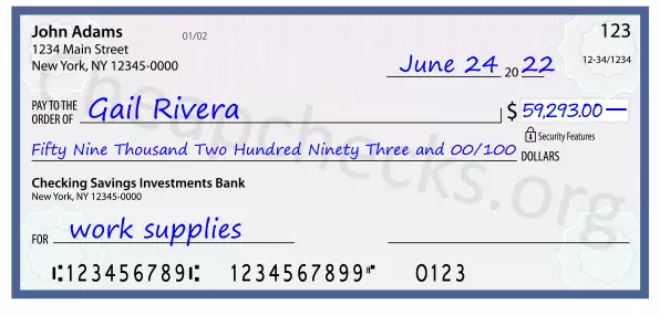 memo line written on a check