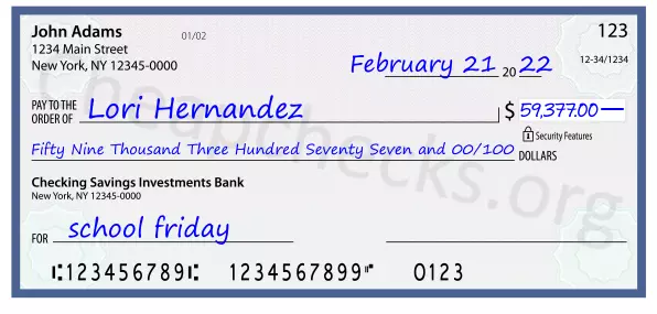 memo line written on a check