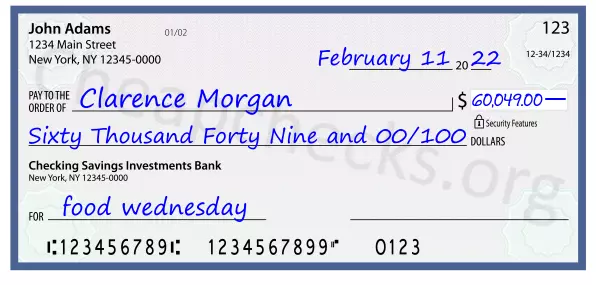 memo line written on a check