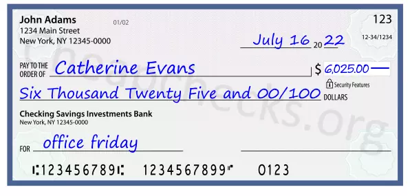 memo line written on a check