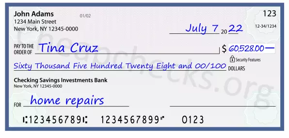 memo line written on a check