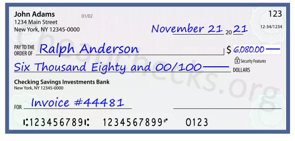 memo line written on a check