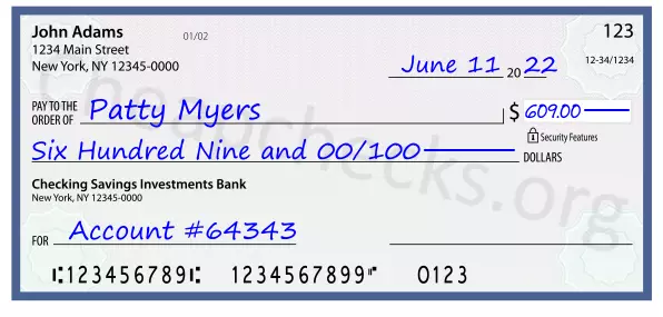 memo line written on a check