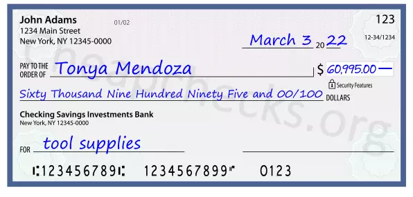 memo line written on a check