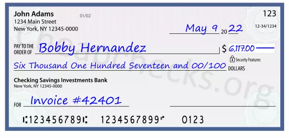 memo line written on a check