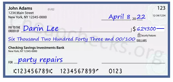 memo line written on a check