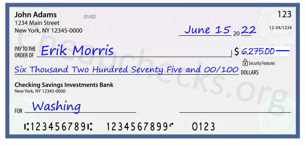 memo line written on a check