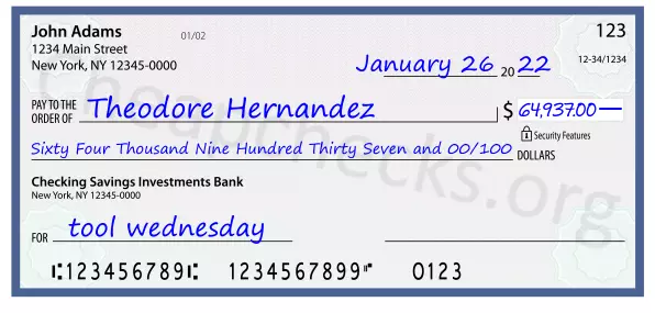 memo line written on a check