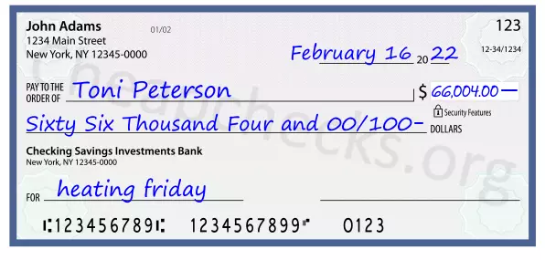 memo line written on a check