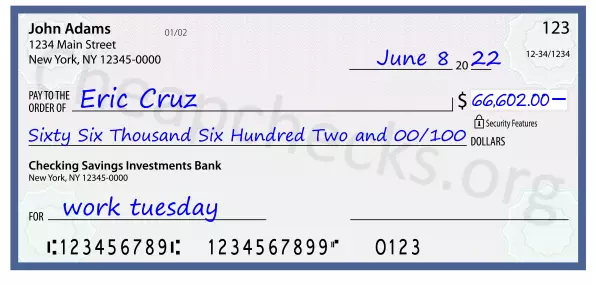 memo line written on a check