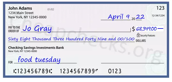 memo line written on a check