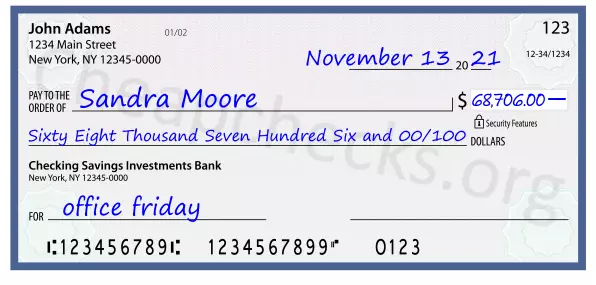 memo line written on a check