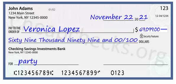 memo line written on a check