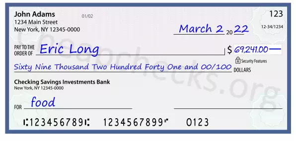 memo line written on a check