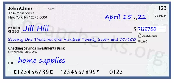 memo line written on a check