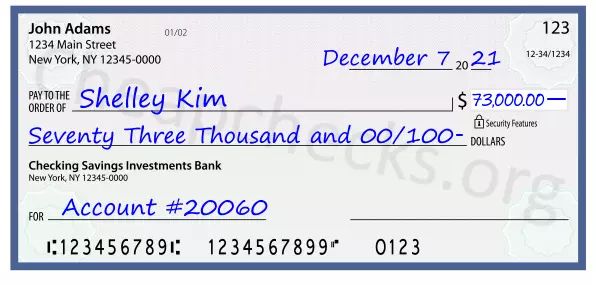 memo line written on a check