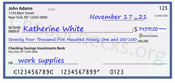 memo line written on a check