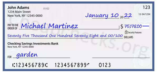 memo line written on a check