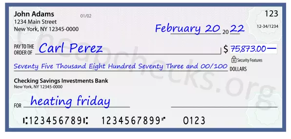 memo line written on a check