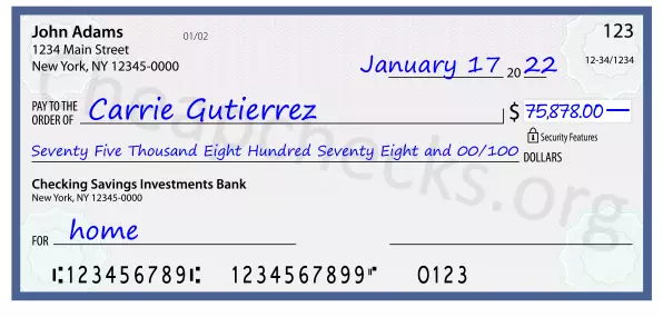 memo line written on a check