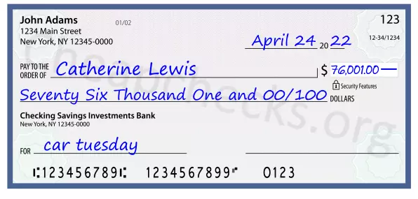 memo line written on a check