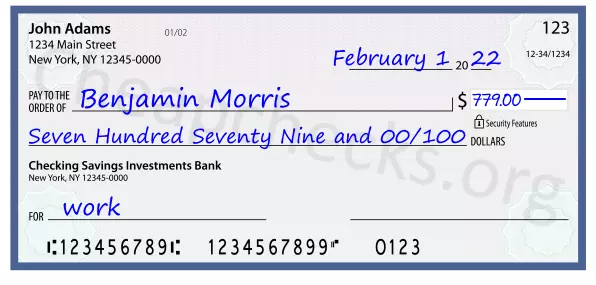 memo line written on a check