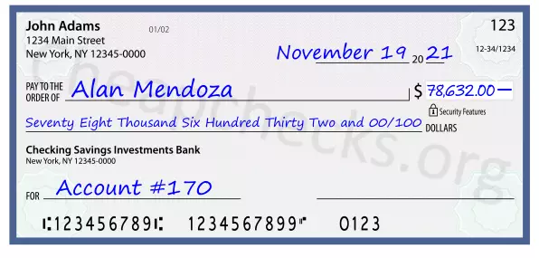 memo line written on a check