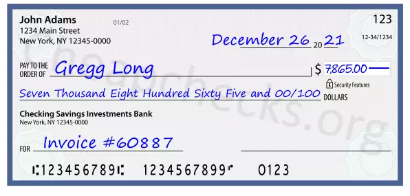 memo line written on a check