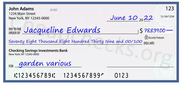 memo line written on a check