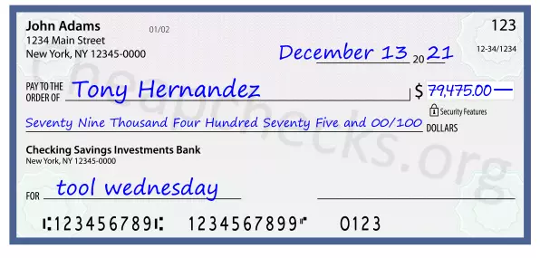 memo line written on a check