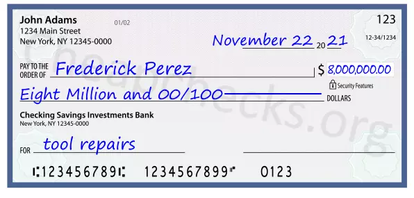 memo line written on a check
