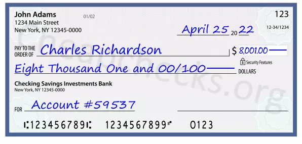 memo line written on a check