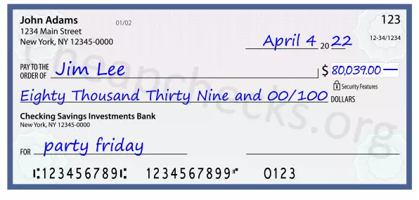 memo line written on a check