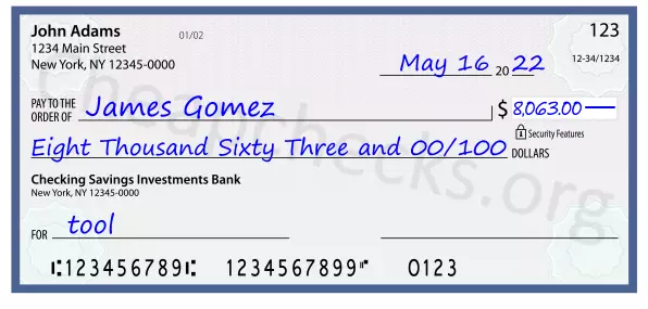 memo line written on a check