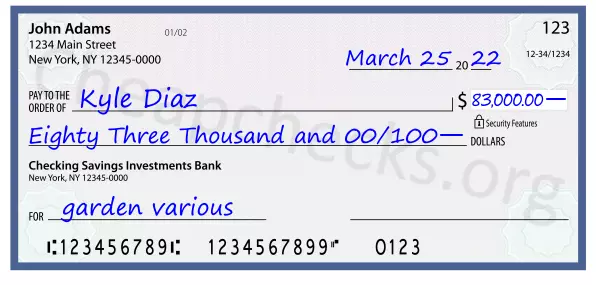 memo line written on a check