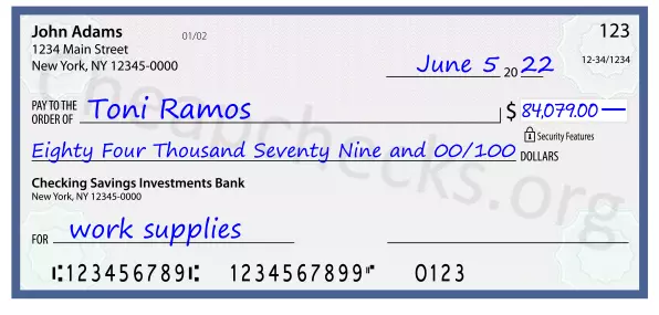 memo line written on a check