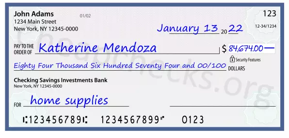 memo line written on a check