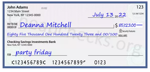 memo line written on a check