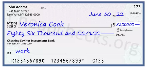 memo line written on a check